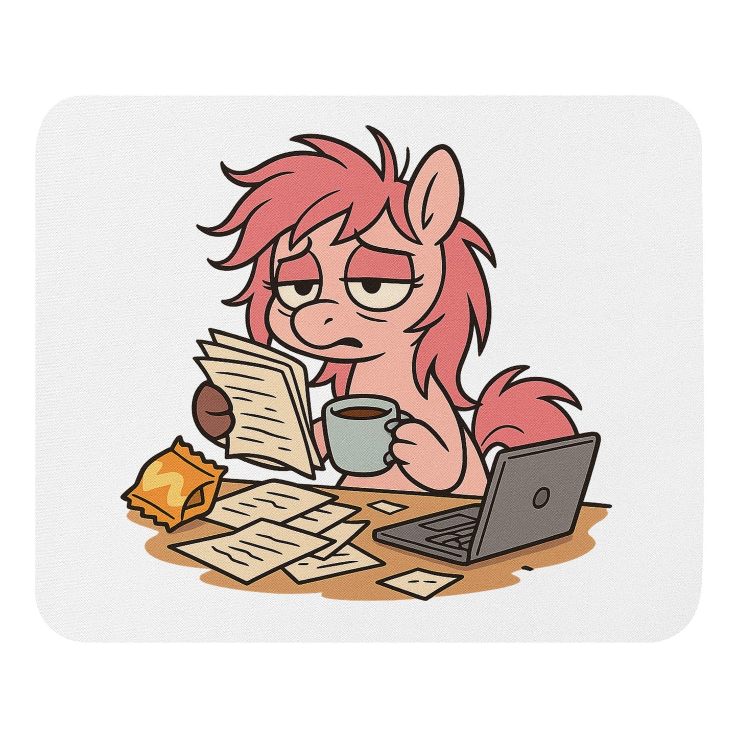 Burnt Out Piper Mouse Pad - Studio ZD -