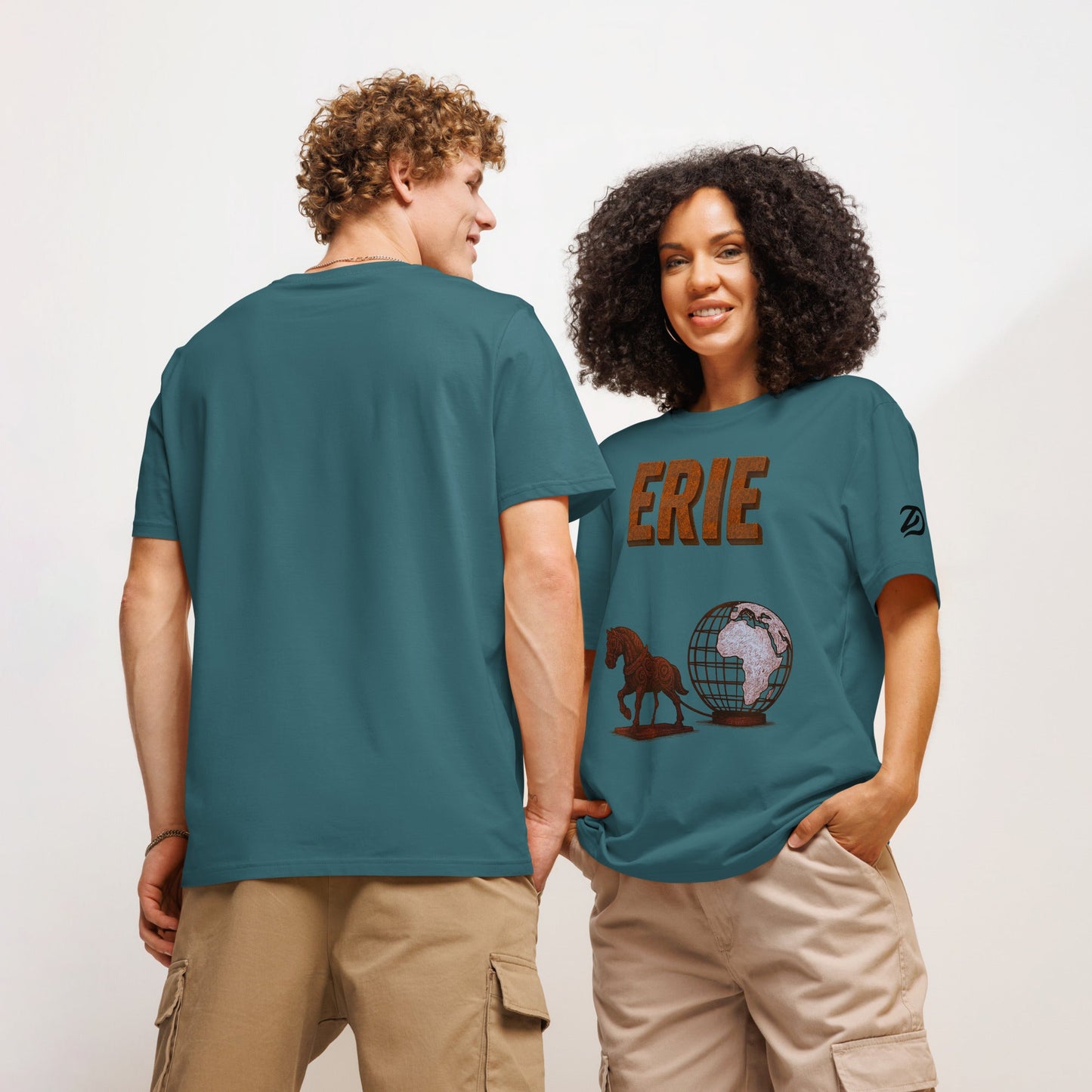 Erie Fruits of Labor - Organic - Ribbed Neck T-Shirt - Unisex - Studio ZD -