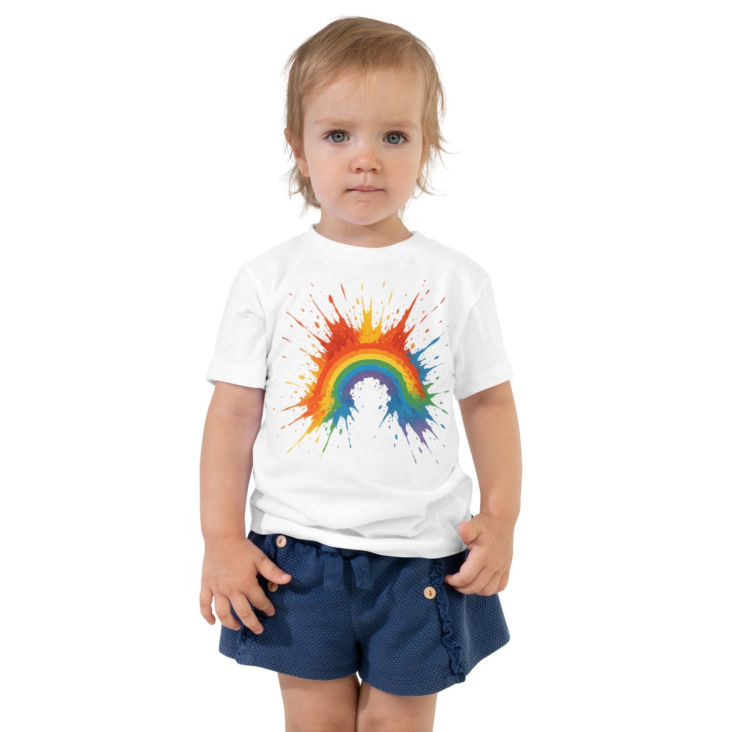 Explosive Rainbow - Toddler - Short Sleeve Tee - Studio ZD -