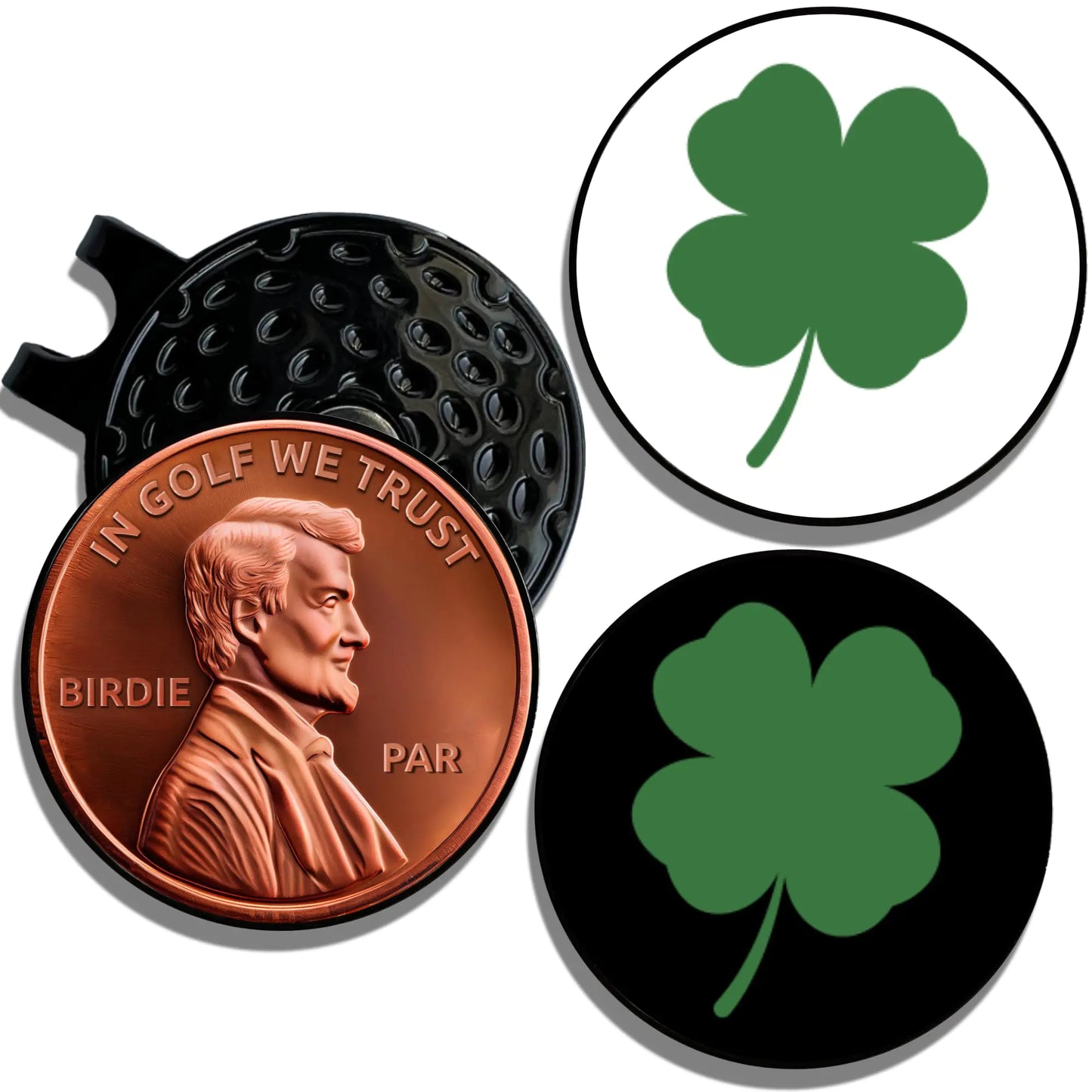 Golf Ball Marker Hat Clip | 3 Pack | Choose Your Golf Gift Set | Golf Marker Magnetic Hat Clips | Funny Golf Gifts | Funny Golf Accessories for Men & Womens Golf Markers