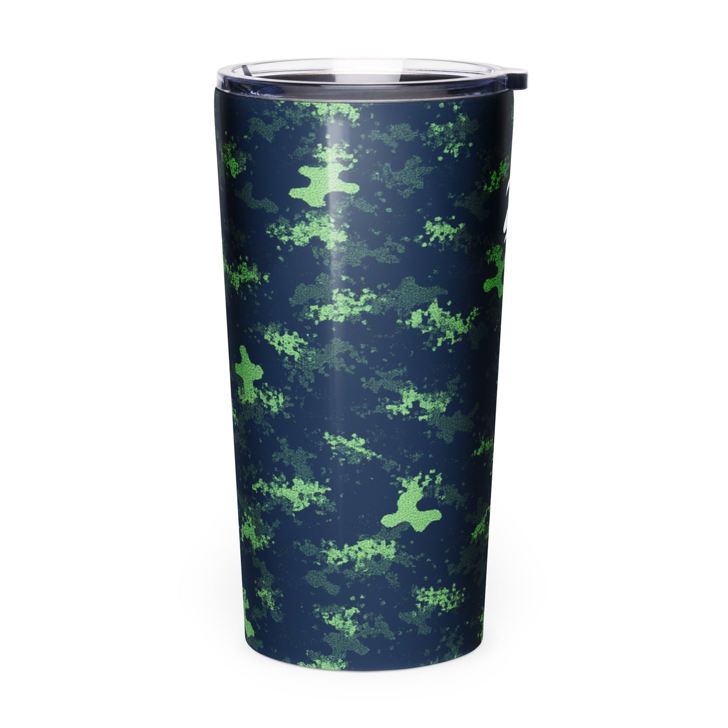Hybrid Camo Green/Blue - Tapered Stainless Steel Tumbler - Studio ZD -