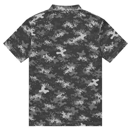 Hybrid Camo Winter - Men’s Slim Fit Polo - Golf ZD - Studio ZD -