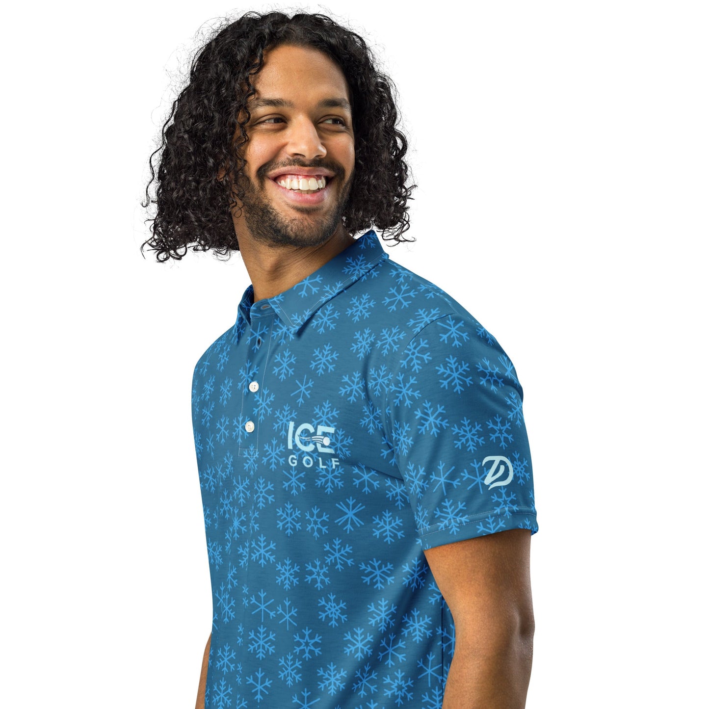 Ice Golf + Golf ZD - Eerie Storm - Men’s Slim Fit Polo - Studio ZD -