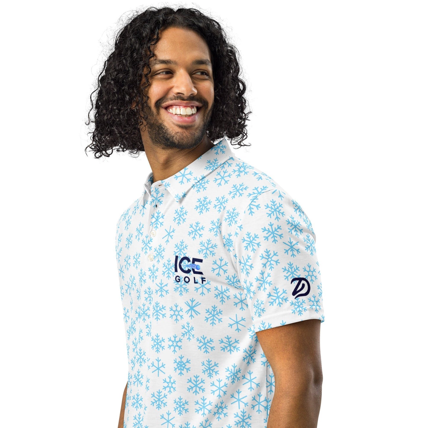 Ice Golf + Golf ZD - Whiteout - Men’s Slim Fit Polo - Studio ZD -