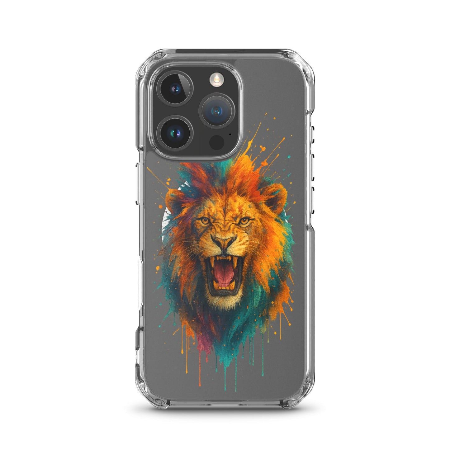 Paint Splash Lion - MagSafe® clear case for iPhone® - Studio ZD -