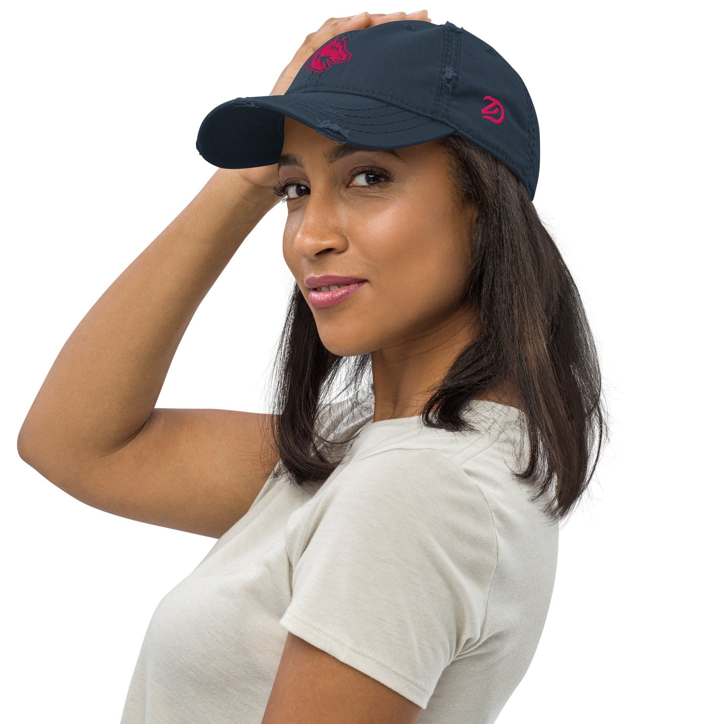 Powerful Paige Distressed Dad Hat - Studio ZD - Hat