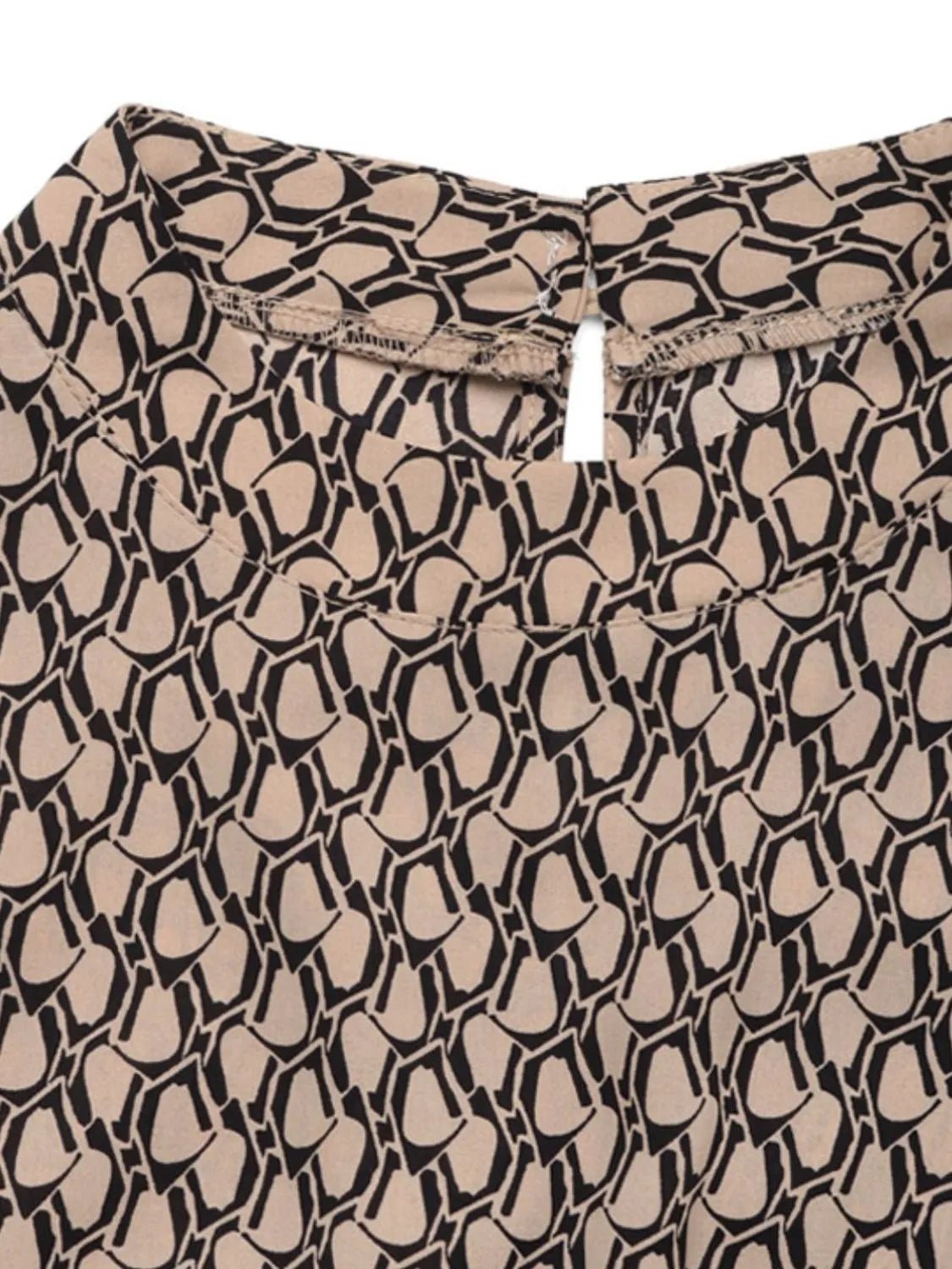 Printed Mock Neck Sleeveless Jumpsuit - Studio ZD -