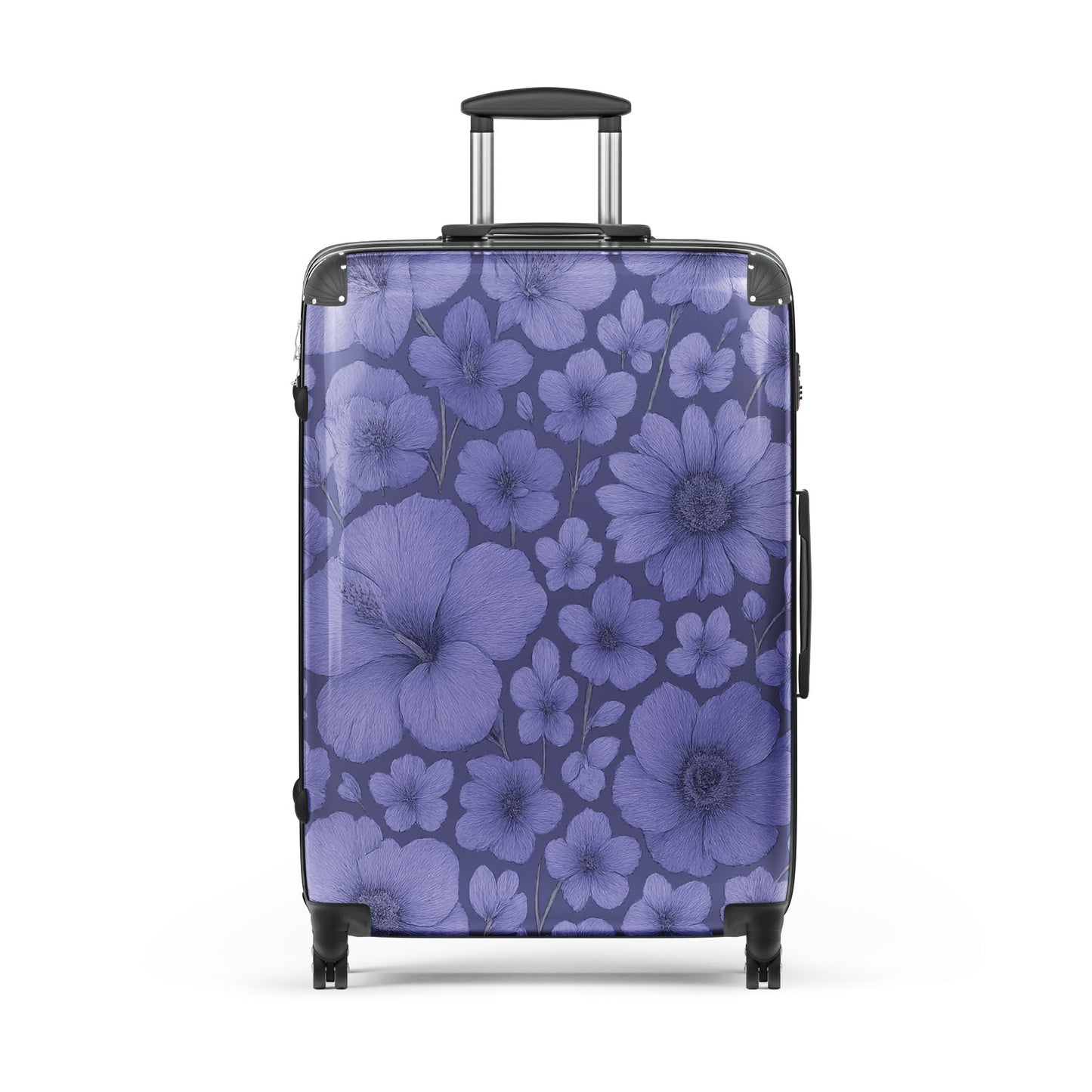 Purple Floral Escape - Hard - Shell Suitcase - Studio ZD -