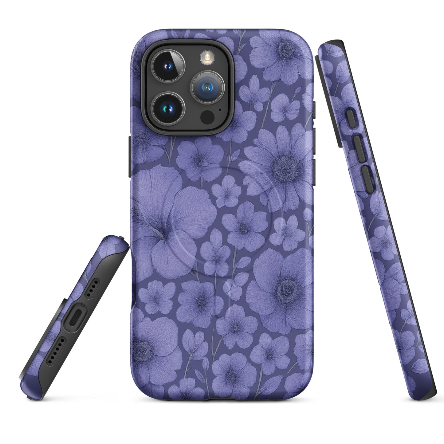 Purple Floral Escape - MagSafe® tough case for iPhone® - Studio ZD -