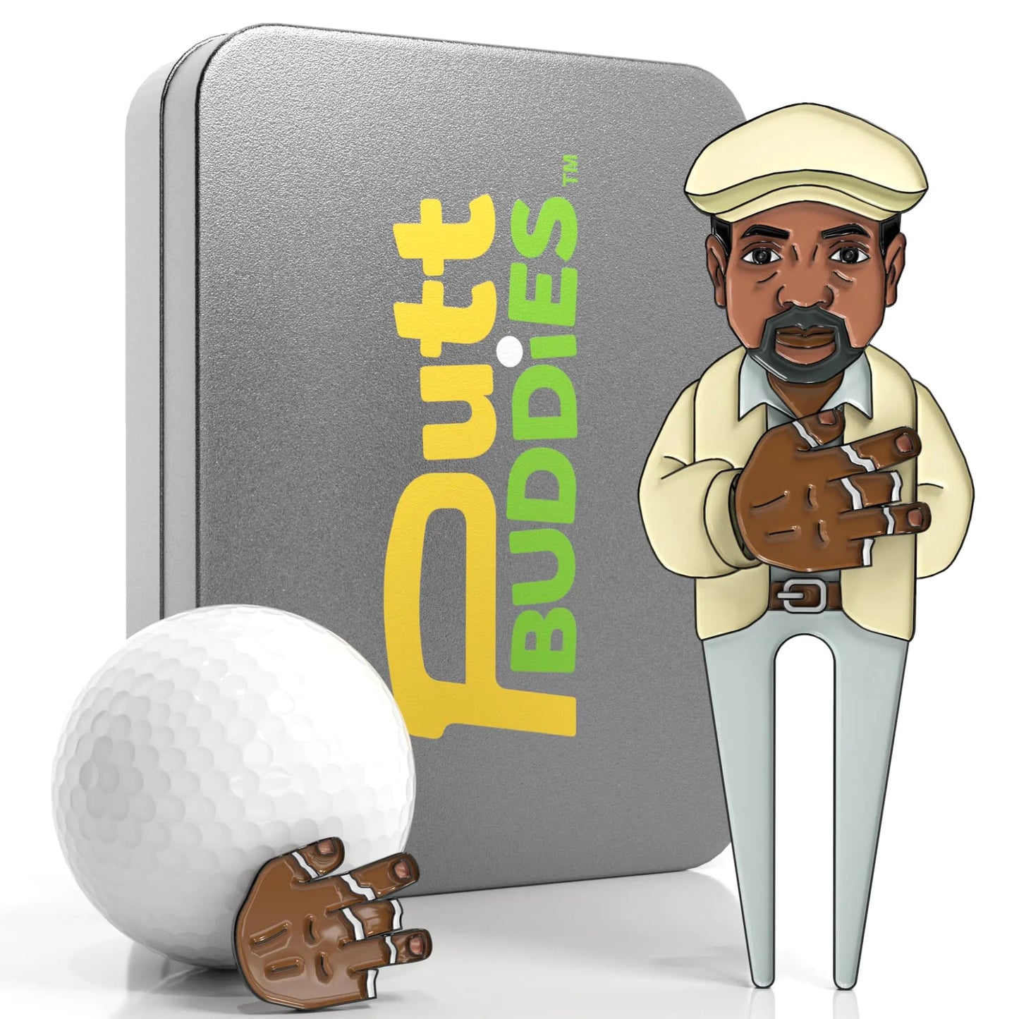 Puttbuddies - Golf Coach | Divot Repair Tool Golf Ball Marker Golf Ball Marker Hat Clip Divot Tool Golf Ball Marker Tool Golf Stuff Unique Golf Accessories for Men Golf Ball Marking Tool - Studio ZD -