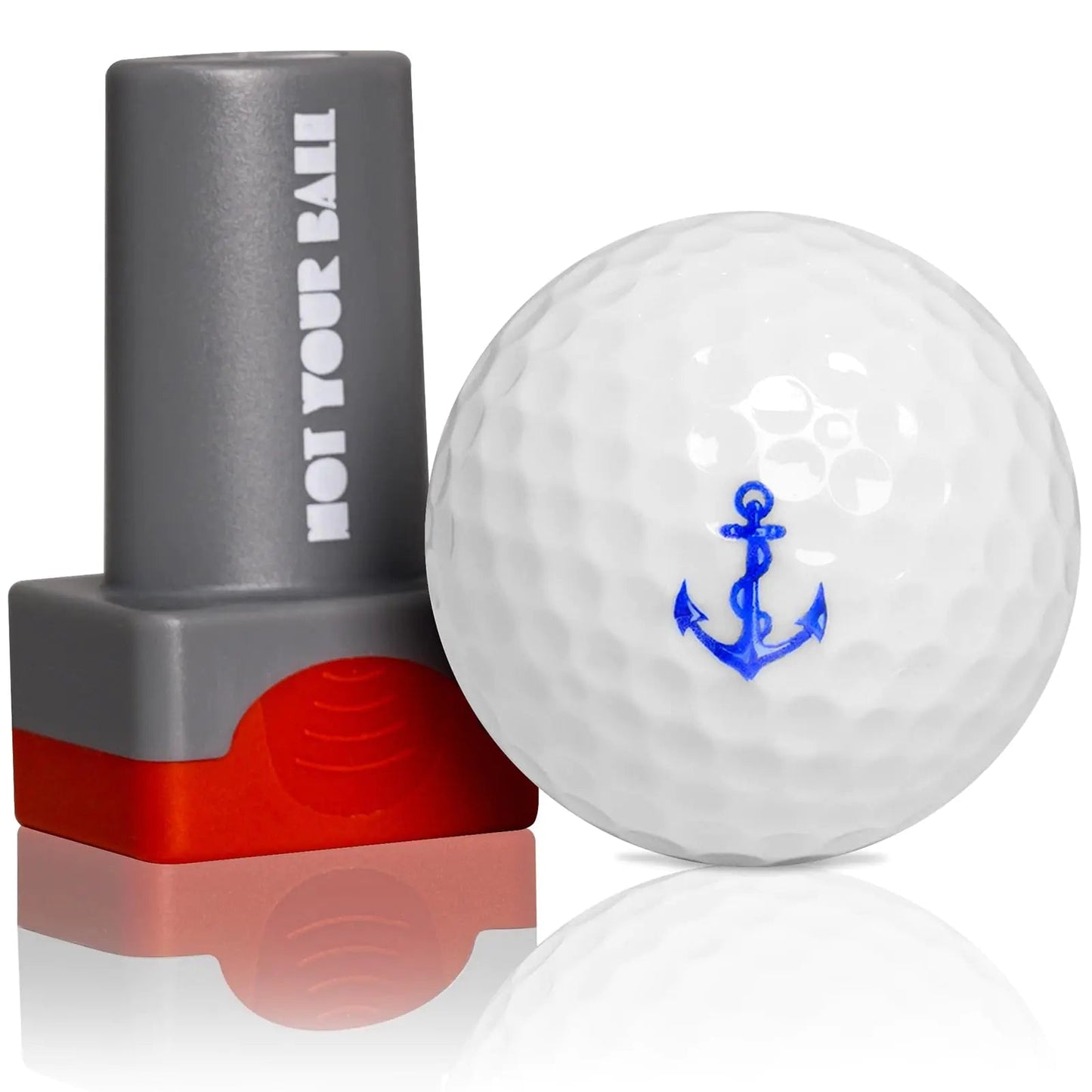 QUBI Golf Ball Stamp Golf Ball Stamper Reusable Self - Inking Golf Ball Stamp Marker to Identify Golf Balls Golf Gift Golf Accessories for Men and Women Golfers (Anchor) - Studio ZD -