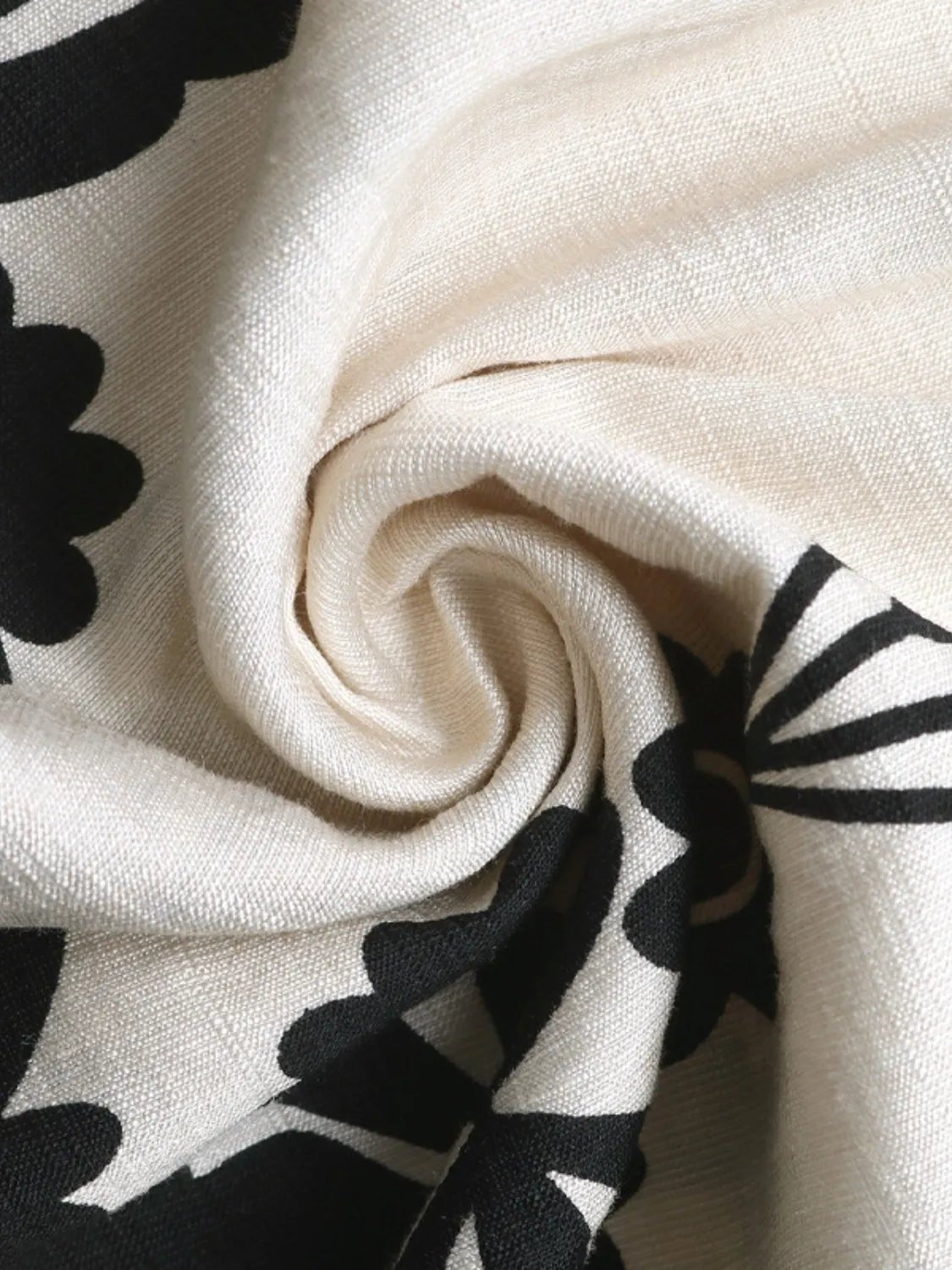 Smocked Printed Wide Leg Jumpsuit - Studio ZD -