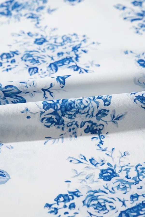 Split Asymmetrical Ruffled Printed Skirt - Studio ZD -