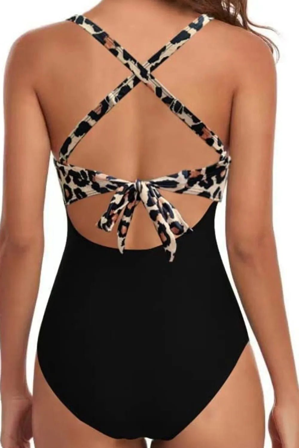 Tied Crisscross Cutout One - Piece Swimwear - Studio ZD -