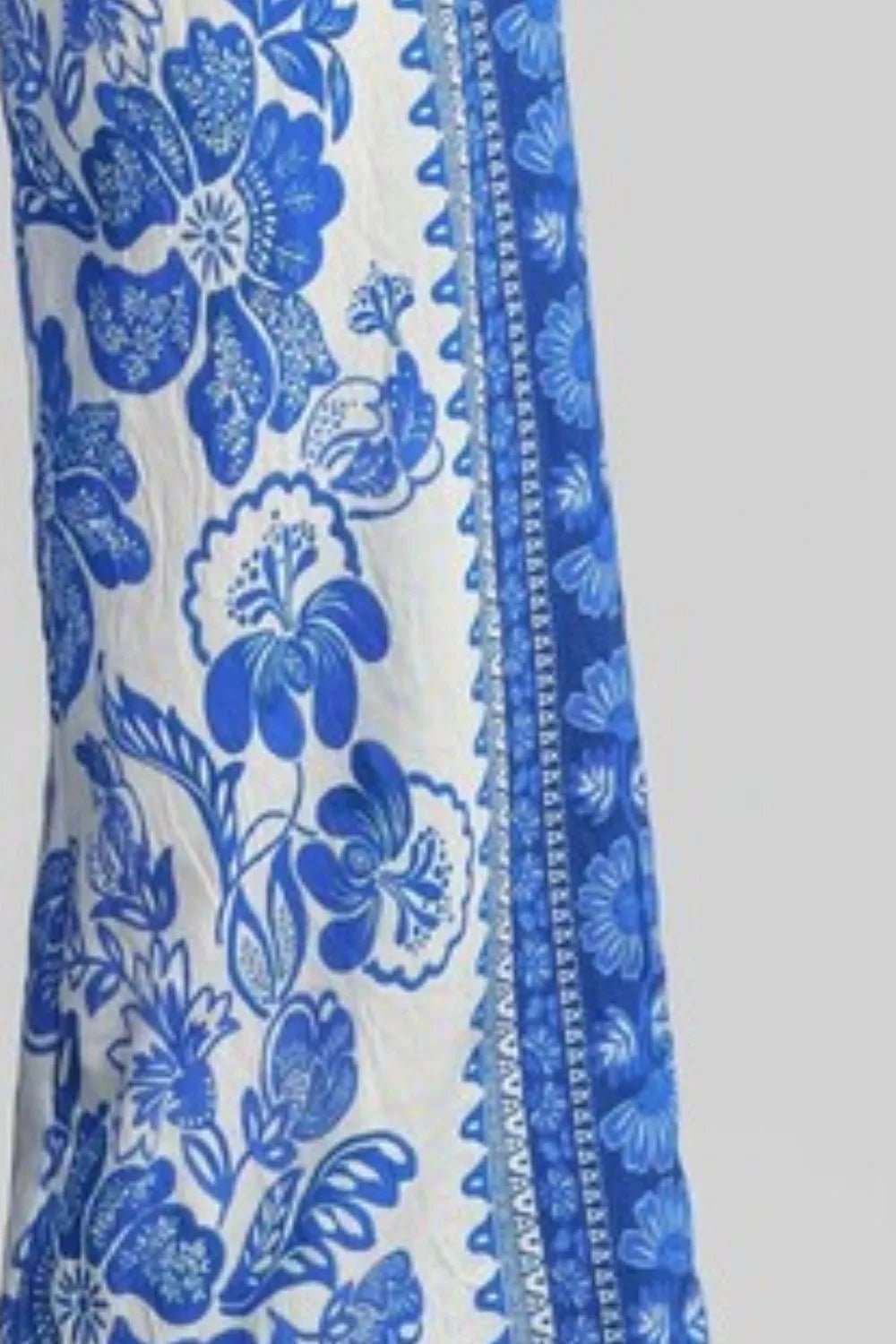 Umgee Full Size Floral Border Print Pants Plus Size - Studio ZD -