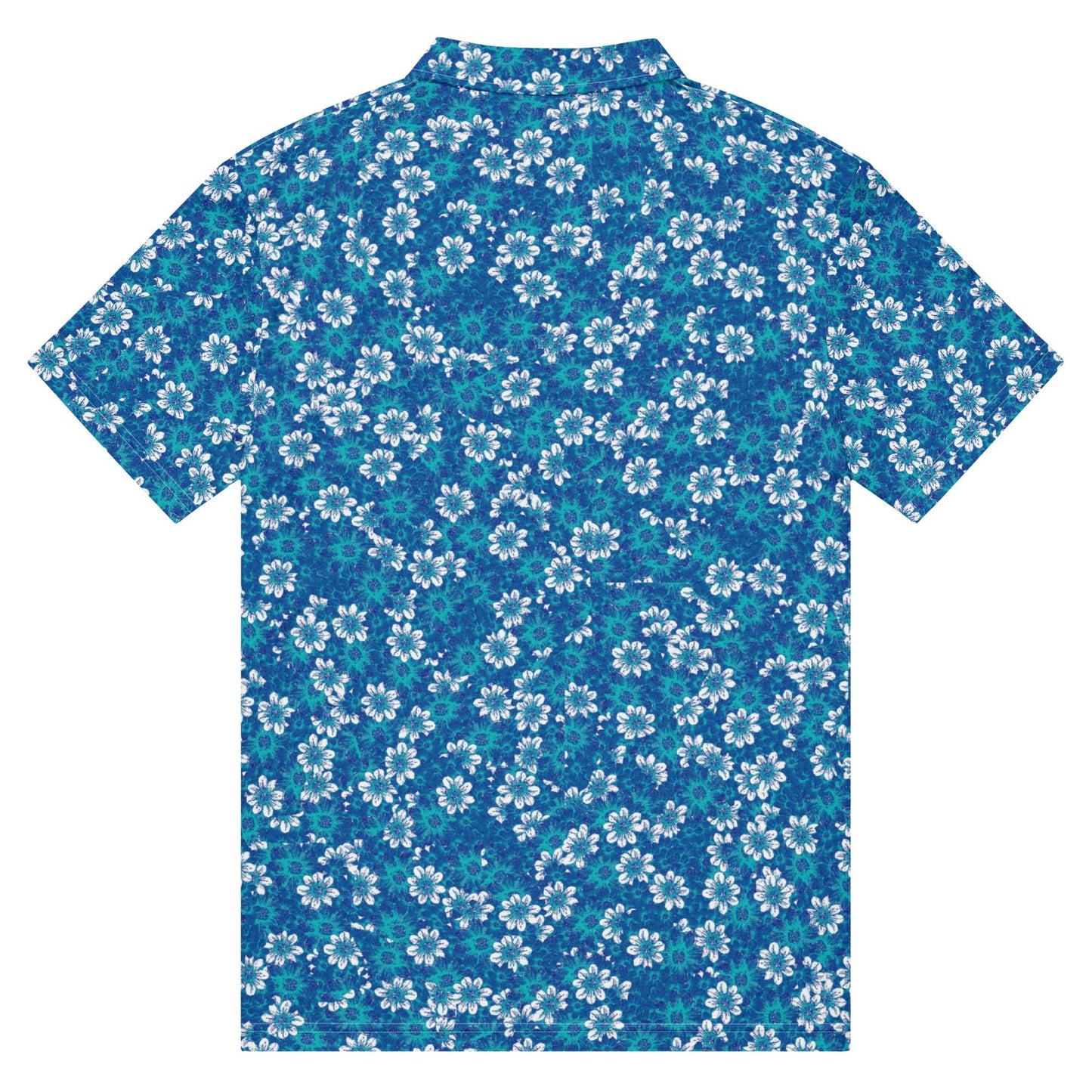 Zen Floral Pattern - Men’s Slim Fit Polo - Golf ZD - Studio ZD -