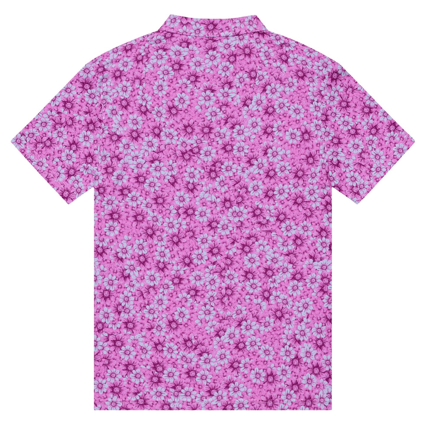 Zen Floral Pattern - Men’s Slim Fit Polo - Golf ZD - Studio ZD -