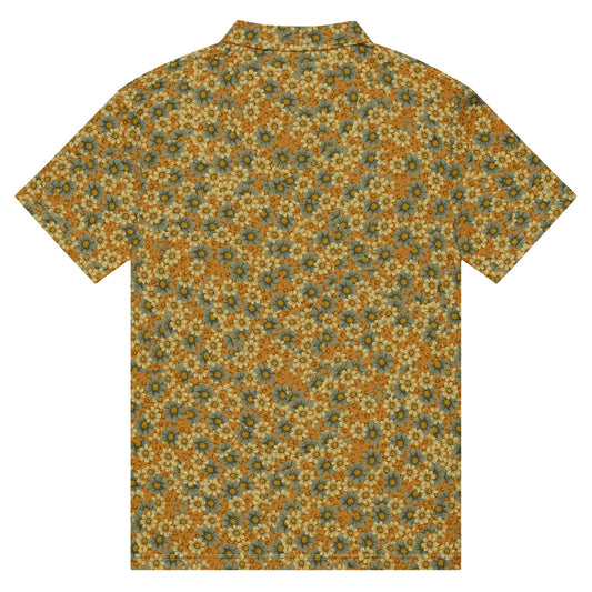 Zen Floral Pattern - Men’s Slim Fit Polo - Golf ZD - Studio ZD -