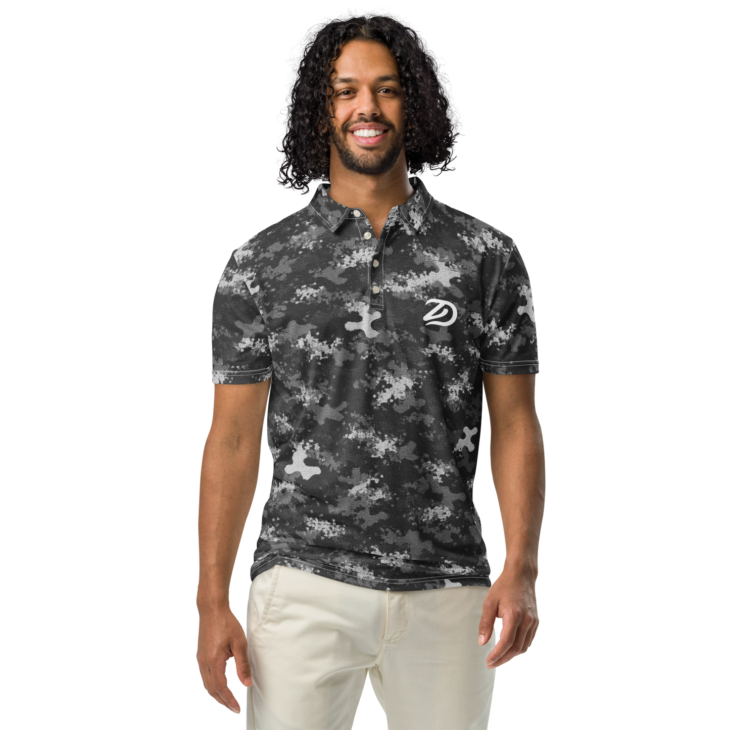 Hybrid Camo Winter - Men’s Slim Fit Polo - Golf ZD