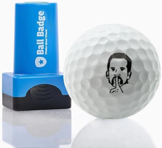 Ball Badge - Golf Ball Stamp (The Happy Series) Self-Inking Golf Ball Stamper Golf Ball Marker Reusable Golf Ball Marking Tool to Identify Golf Balls - Reusable Ink Stamp (My World Now Grandma)