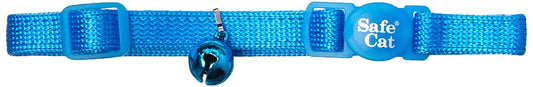Coastal Pet Products CCP7001BLL Nylon Safe Cat Adjustable Breakaway Collar with Bells Blue Lagoon