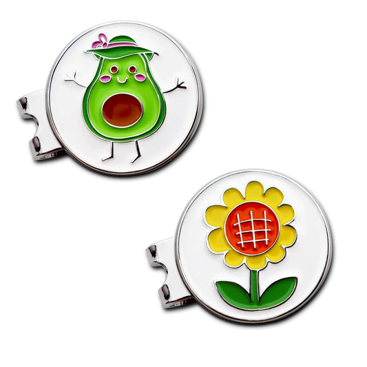 CoverMay Golf Ball Markers with Hat clips (Mixed-02)