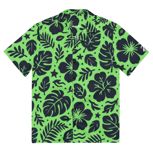Aloha Escape - Green/Blue - Button Shirt - Unisex - Studio ZD - 