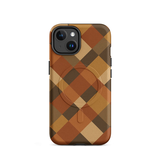 Argyle Diagonal Plaid - MagSafe® tough case for iPhone® - Studio ZD - 