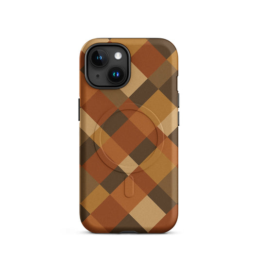 Argyle Diagonal Plaid - MagSafe® tough case for iPhone® - Studio ZD - 