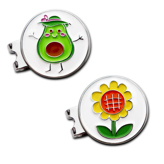 CoverMay Golf Ball Markers with Hat clips (Mixed - 02) - Studio ZD - 