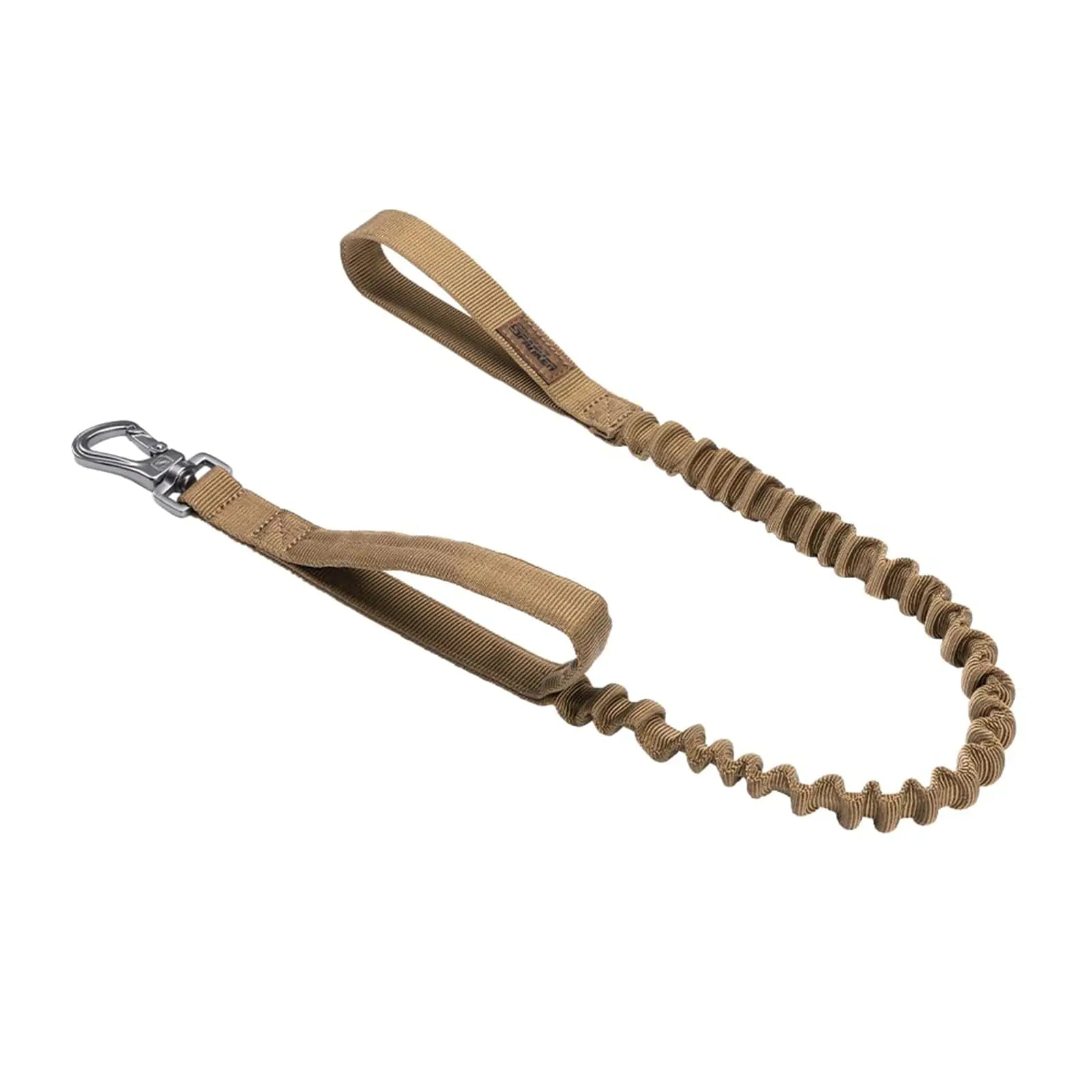EXCELLENT ELITE SPANKER Bungee Dog Leash Heavy Duty Dog Leash Military Dog Leash with Padded Handle for Medium and Small Dogs(Coyote Brown) - Studio ZD - 