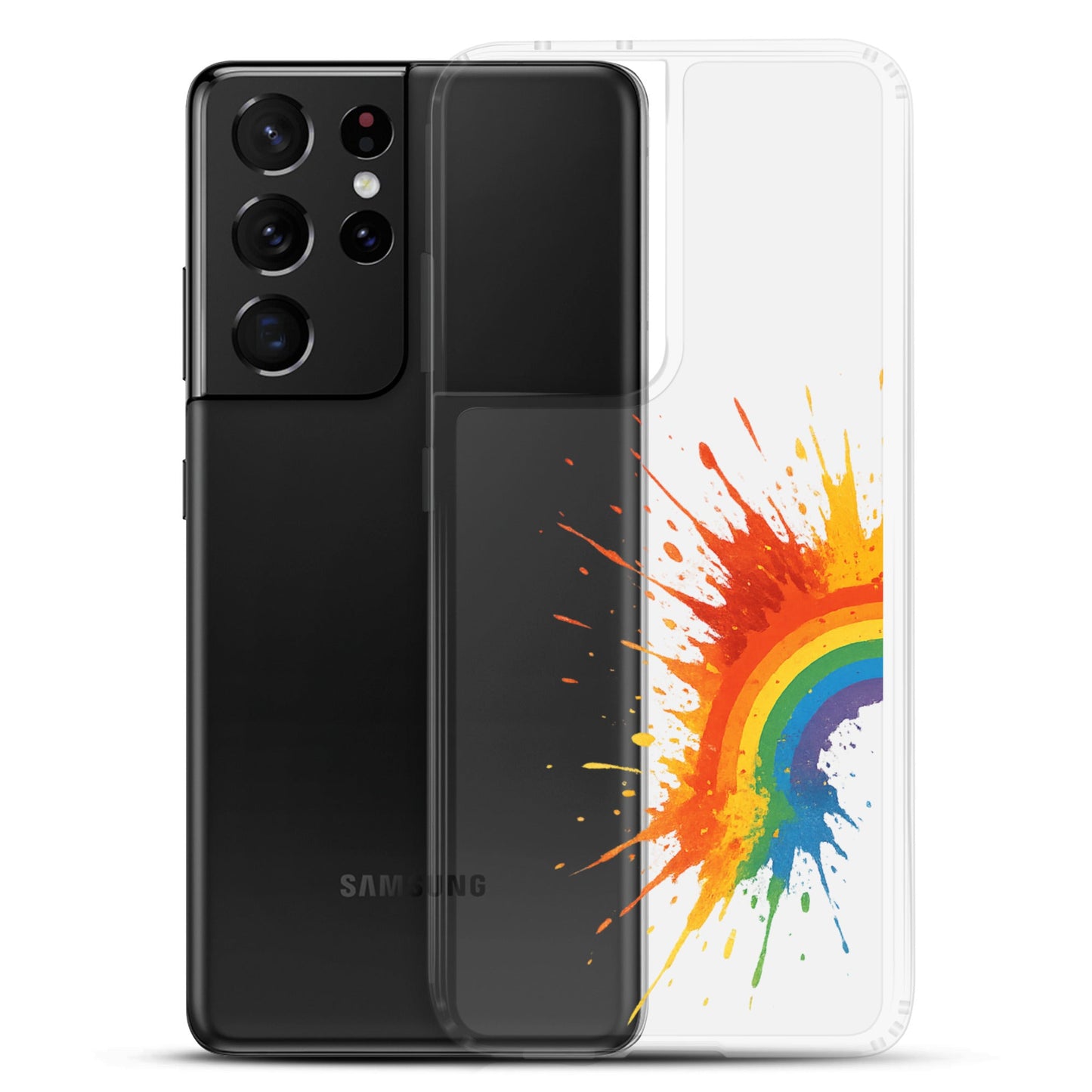 Explosive Rainbow - Clear Case for Samsung® - Studio ZD - Studio ZD - 