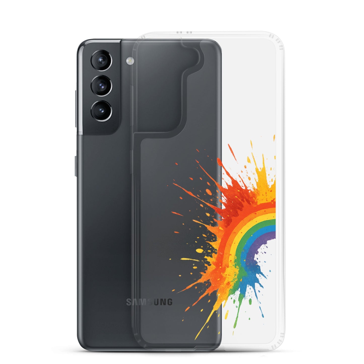 Explosive Rainbow - Clear Case for Samsung® - Studio ZD - Studio ZD - 