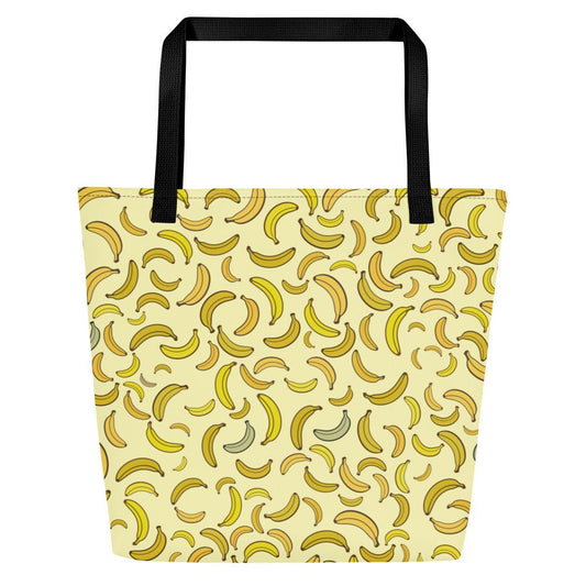 Go Bananas - Large Tote Bag with Pocket - Studio ZD - 
