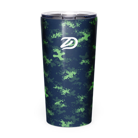 Hybrid Camo Green/Blue - Tapered Stainless Steel Tumbler - Studio ZD - 