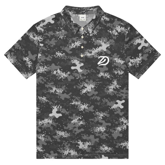 Hybrid Camo Winter - Men’s Slim Fit Polo - Golf ZD - Studio ZD - 