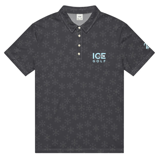 Ice Golf + Golf ZD - Black Ice - Men’s Slim Fit Polo - Studio ZD - 