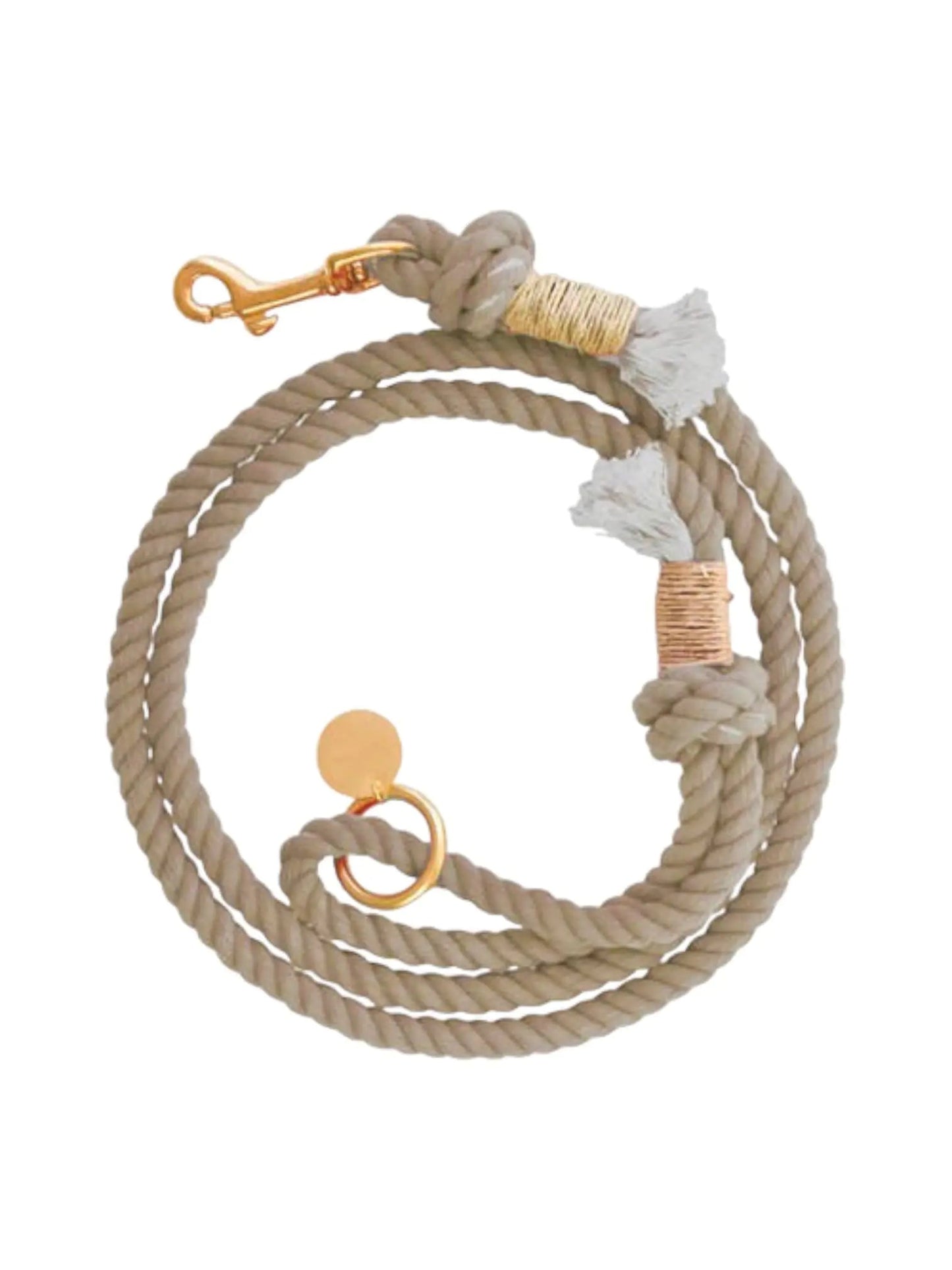 Light Brown Leash for Dogs Beige Leash Beige Dog Leash Brown Rope Leash Light Brown Dog Leash Khaki Leash Ombre Rope Leash for Dog Handmade Dog Leash (Khaki) - Studio ZD - 