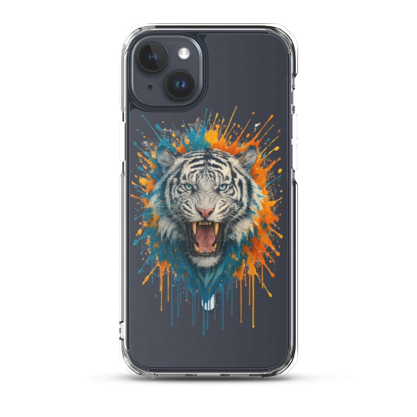Paint Splash White Tiger - MagSafe® clear case for iPhone® - Studio ZD - Studio ZD - 