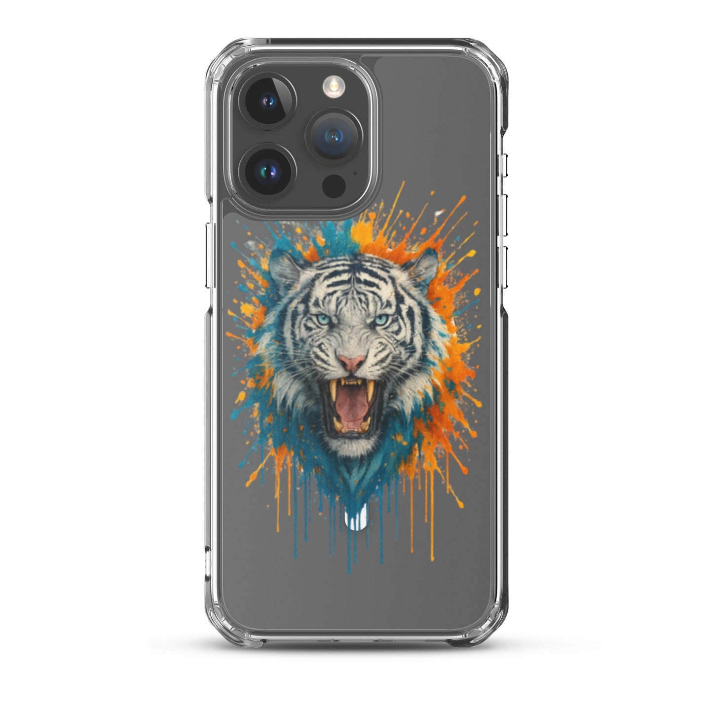 Paint Splash White Tiger - MagSafe® clear case for iPhone® - Studio ZD - Studio ZD - 