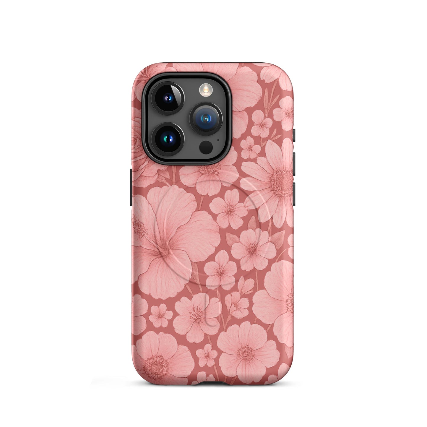 Pink Floral Escape - MagSafe® tough case for iPhone® - Studio ZD - Studio ZD - 