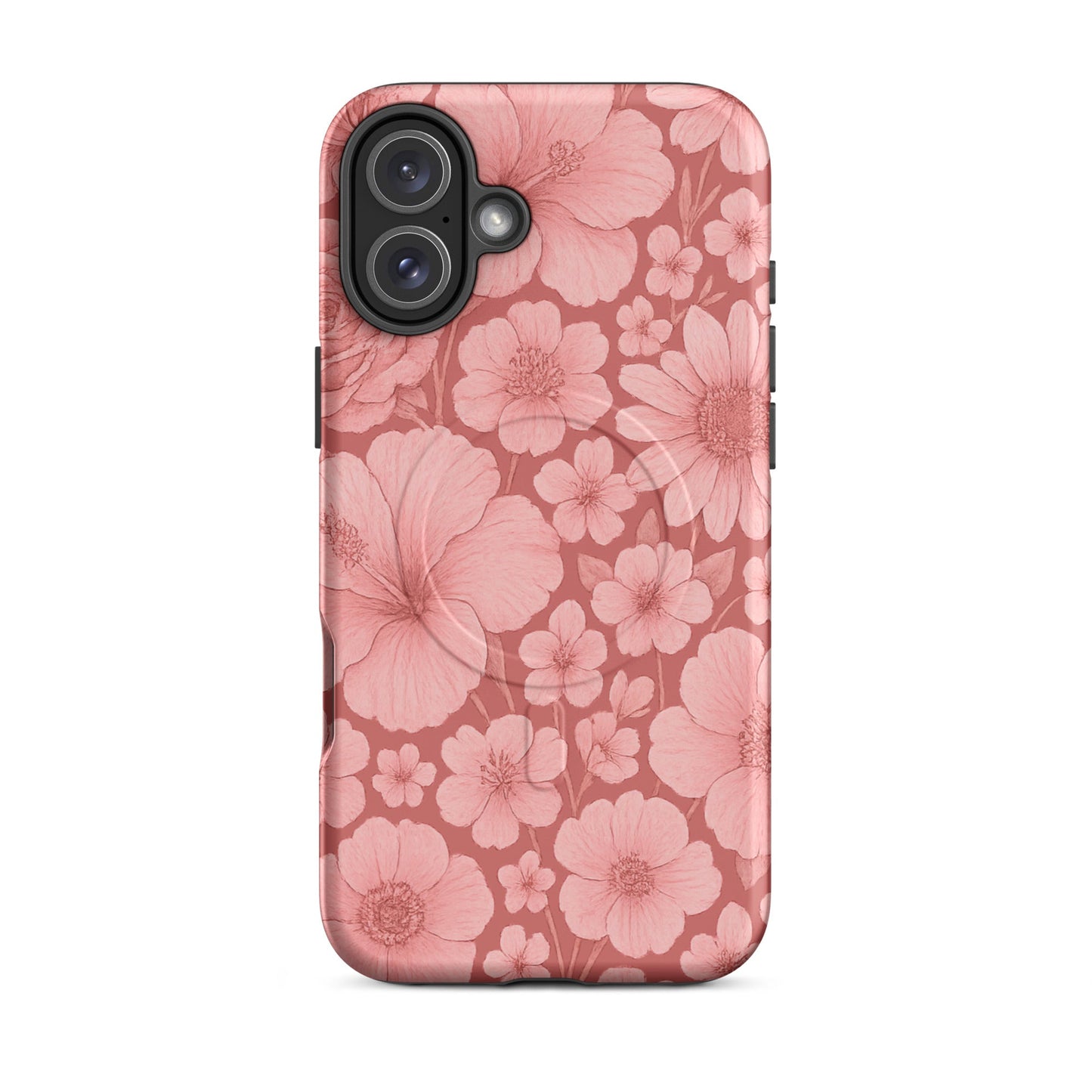 Pink Floral Escape - MagSafe® tough case for iPhone® - Studio ZD - Studio ZD - 