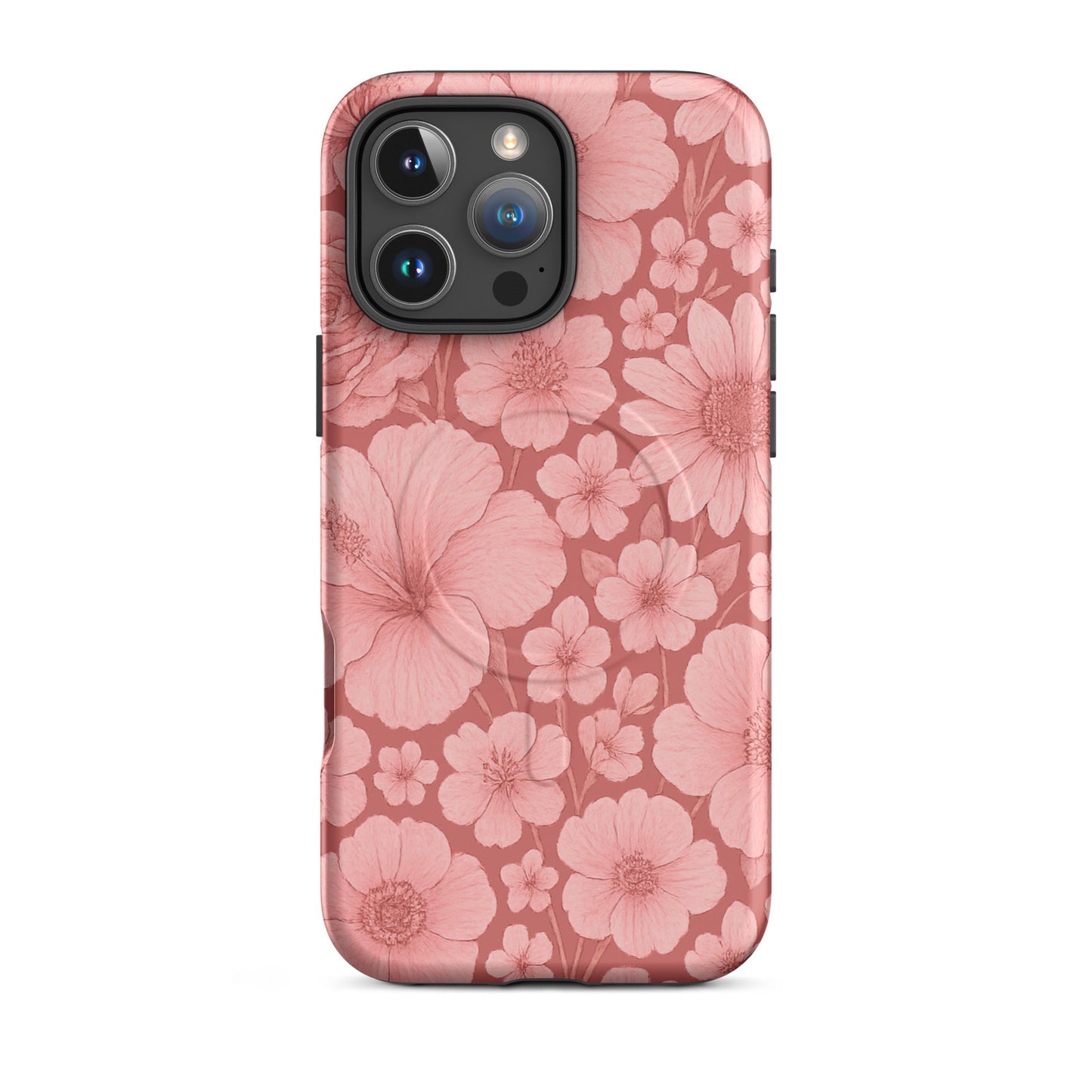 Pink Floral Escape - MagSafe® tough case for iPhone® - Studio ZD - Studio ZD - 
