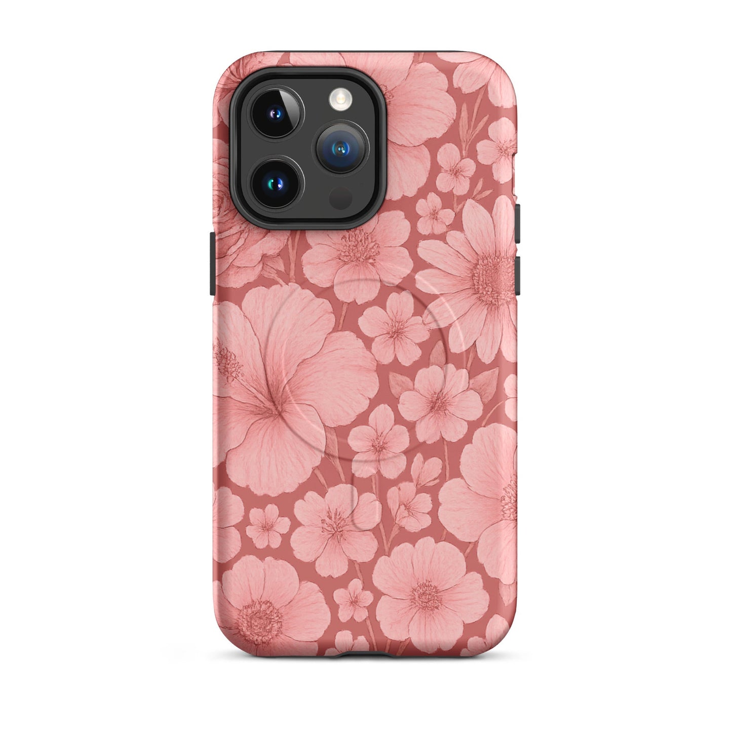 Pink Floral Escape - MagSafe® tough case for iPhone® - Studio ZD - Studio ZD - 