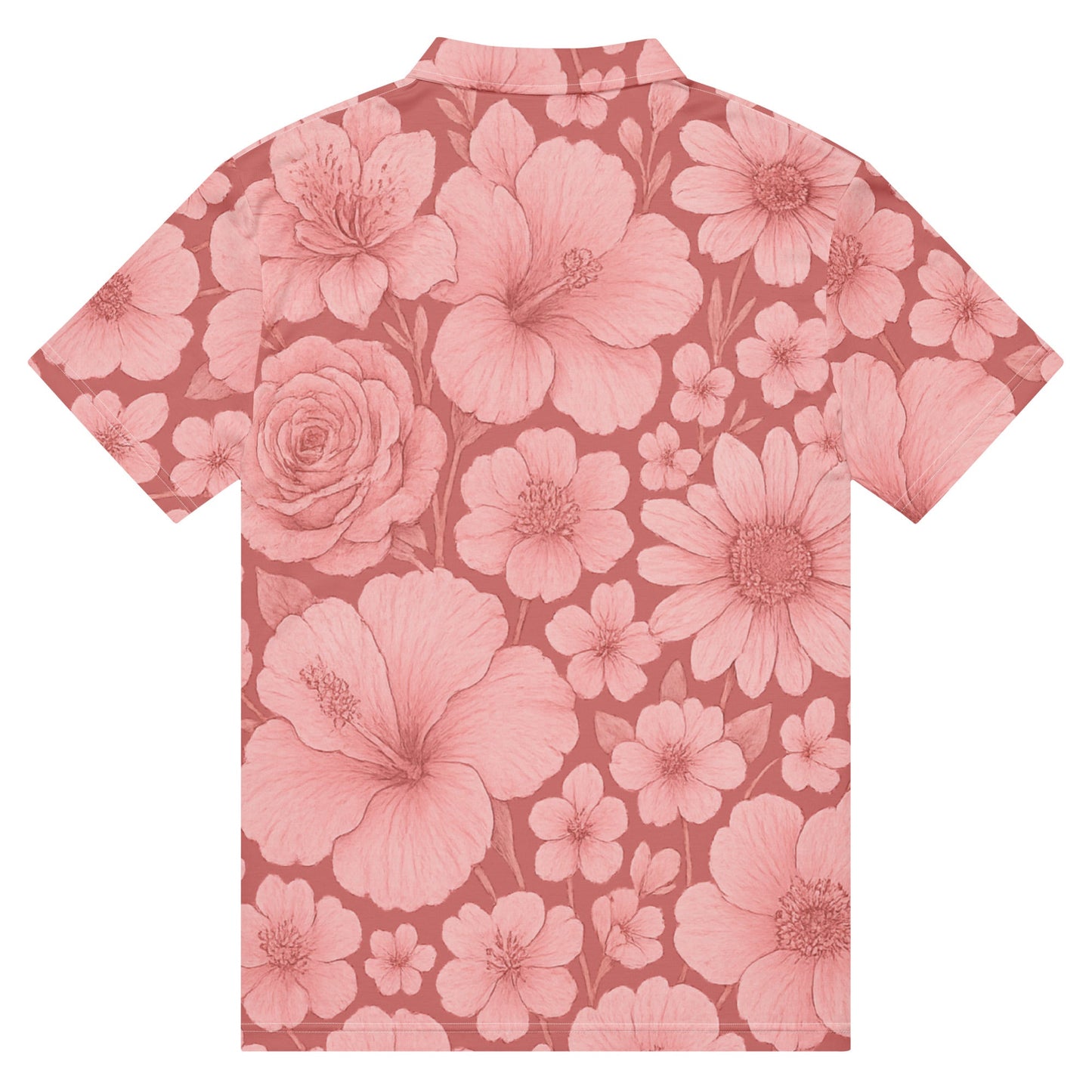 Pink Floral Escape - Men’s Slim Fit Polo - Studio ZD - Studio ZD - 