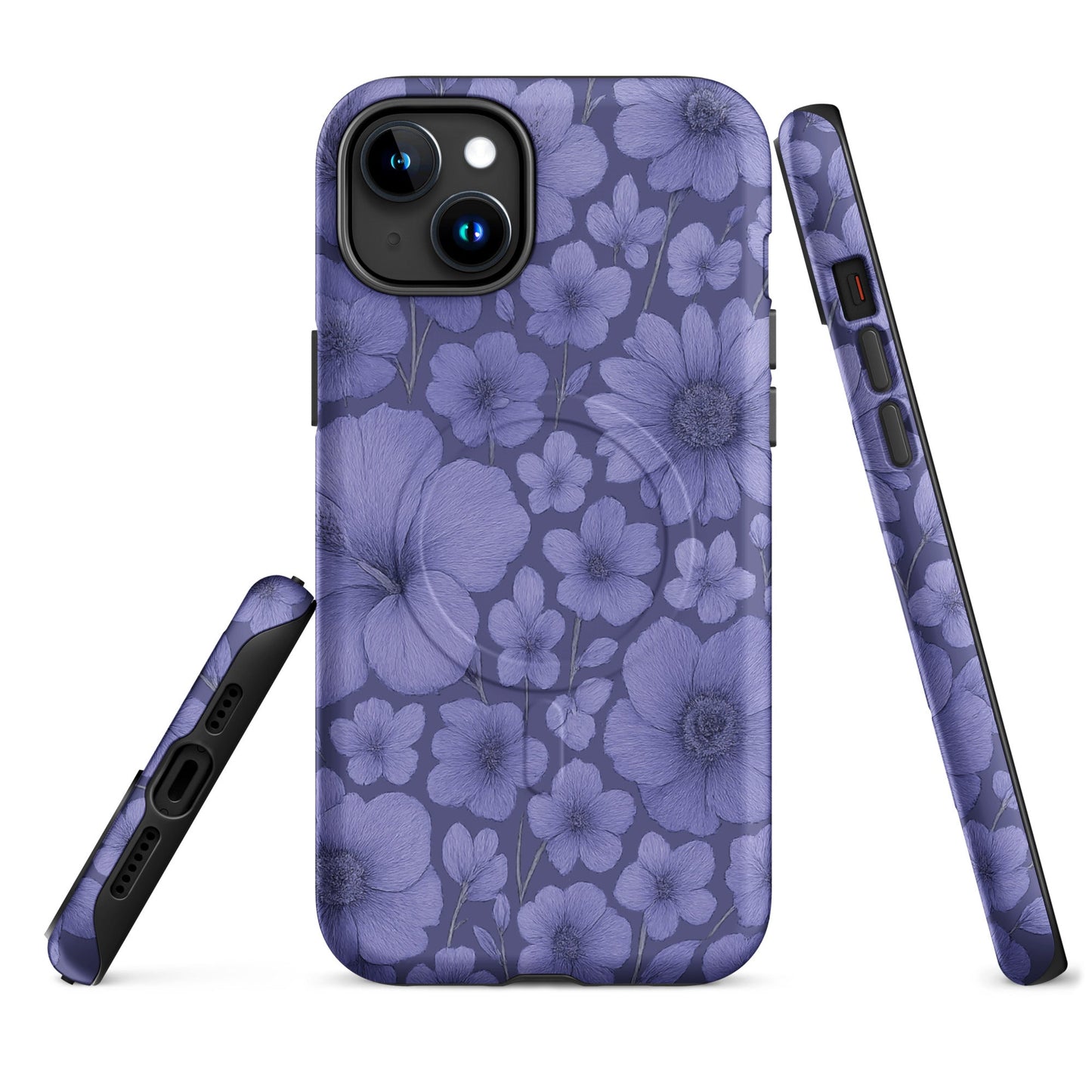 Purple Floral Escape - MagSafe® tough case for iPhone® - Studio ZD - 