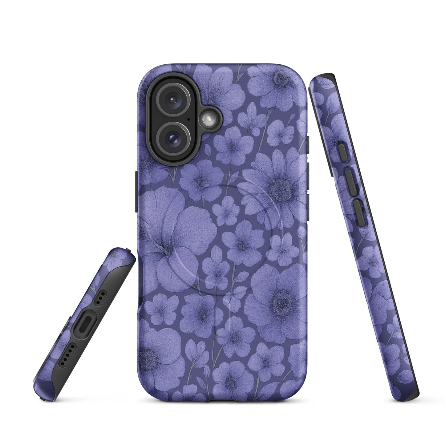 Purple Floral Escape - MagSafe® tough case for iPhone® - Studio ZD - 