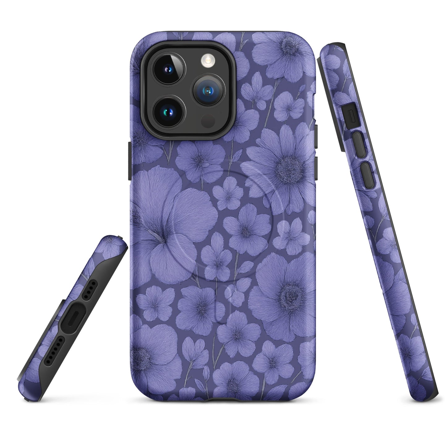 Purple Floral Escape - MagSafe® tough case for iPhone® - Studio ZD - 