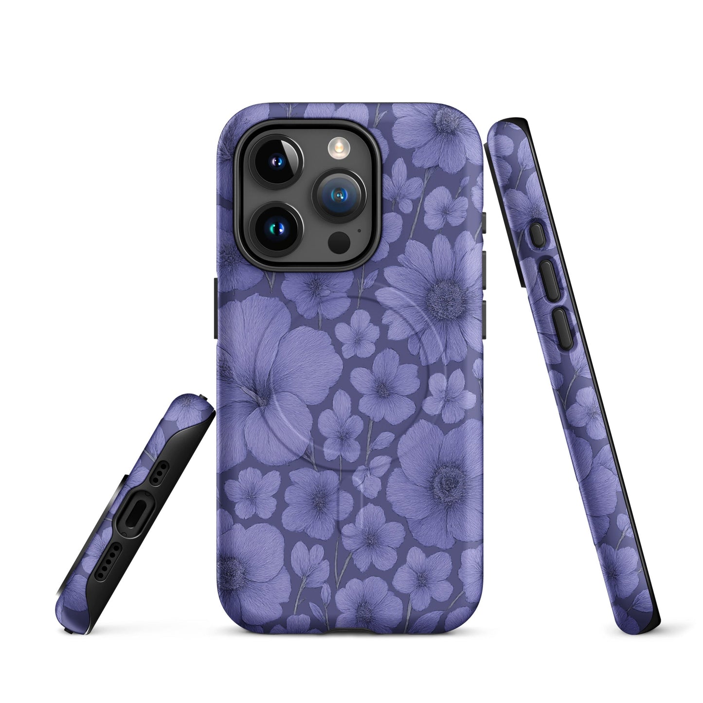 Purple Floral Escape - MagSafe® tough case for iPhone® - Studio ZD - 