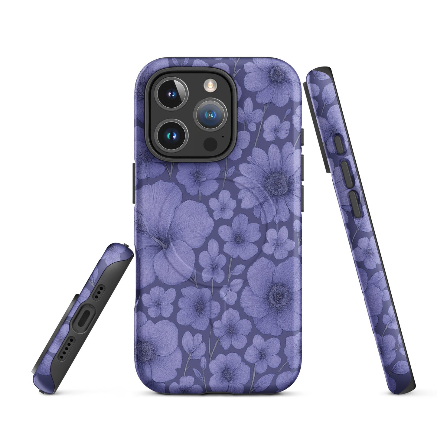 Purple Floral Escape - MagSafe® tough case for iPhone® - Studio ZD - 